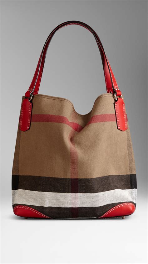 burberry purses totes|burberry checked canvas tote bag.